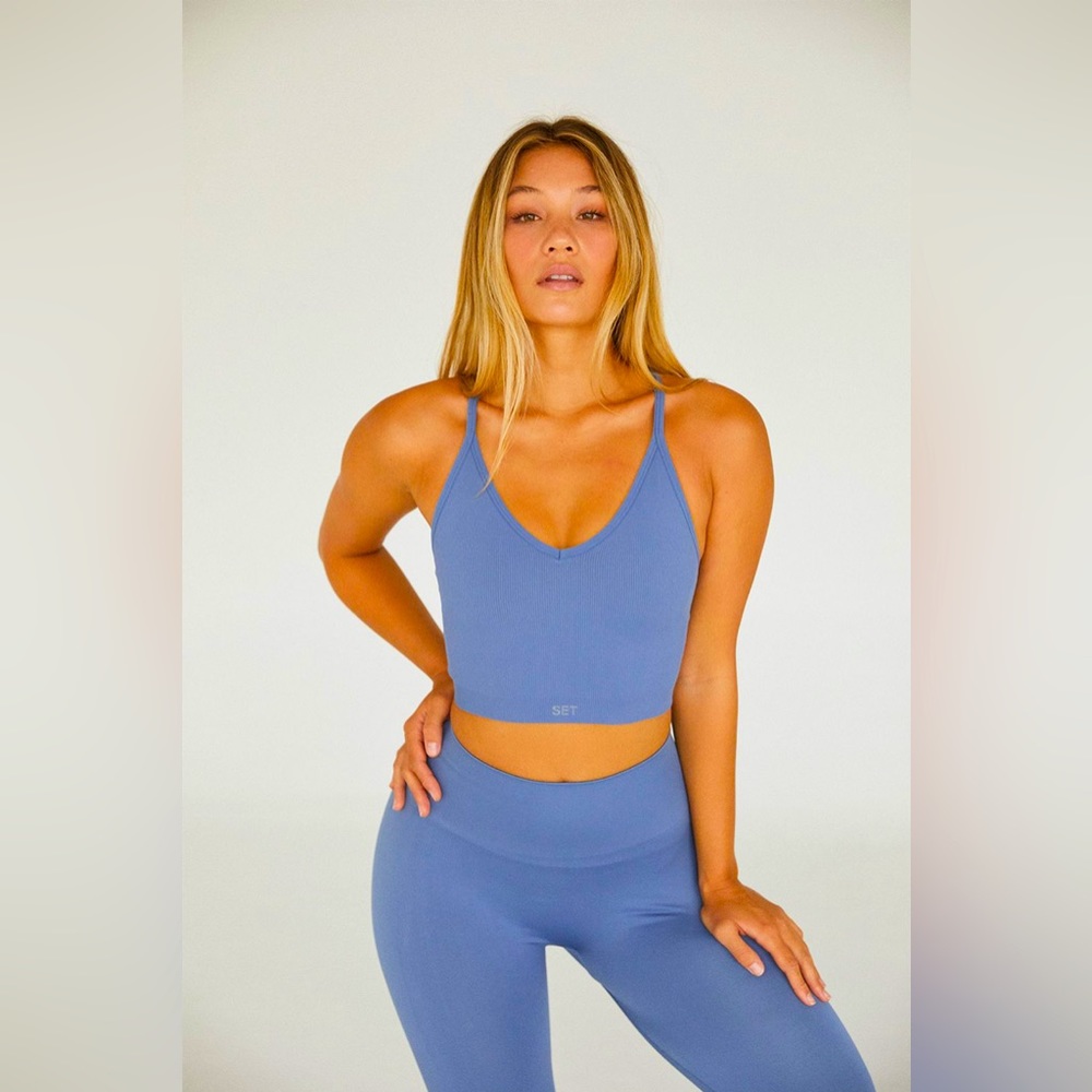SET Active SCULPTFLEX® RIBBED V - SNOWCONE - S / Snowcone blue